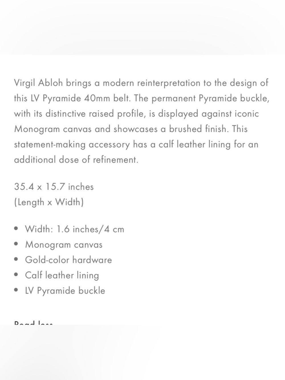 Louis Vuitton reversible  Black Monogram Leather Belt with Gold Buckle Accents - Picture 6 of 6